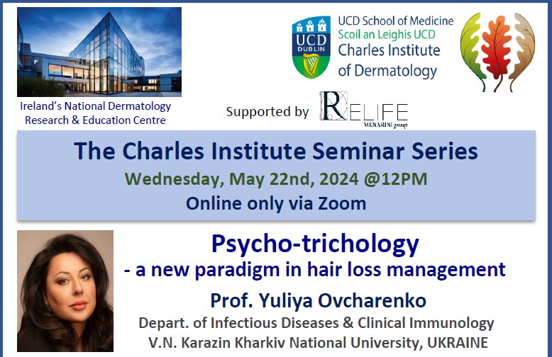 Talk 8 - "Psycho-trichology - a new paradigm in hair loss management" by Prof. Yuliya Ovcharenko, Depart. of Infectious Diseases & Clinical Immunology V.N. Karazin Kharkiv National University, UKRAINE
